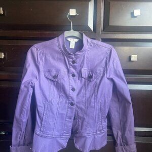 White House Black Market Blazer Purple size 6